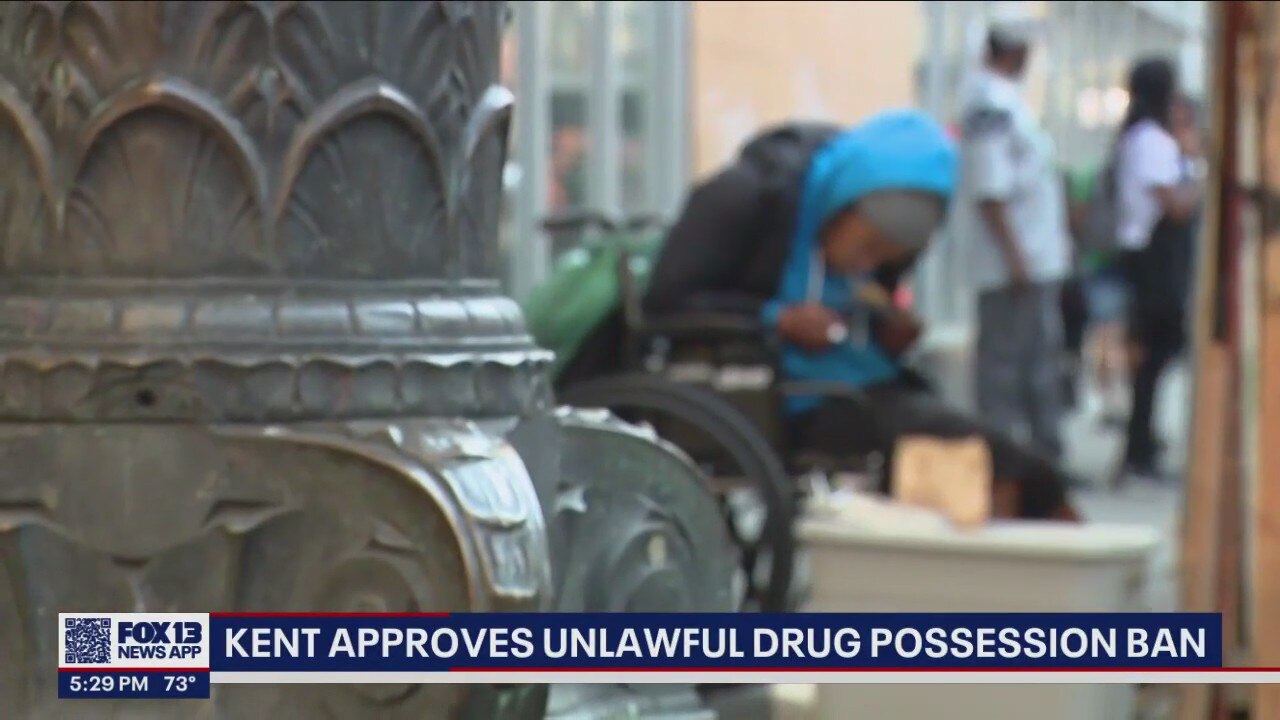 City of Kent approves ban on unlawful drug possession