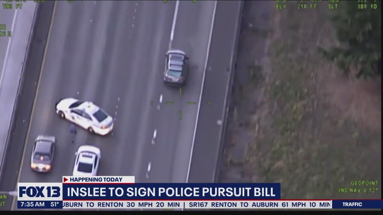 Inslee to sign police pursuit bill