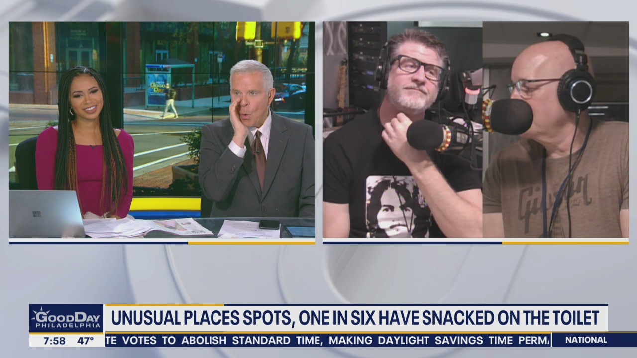 Unusual places people eat snacks