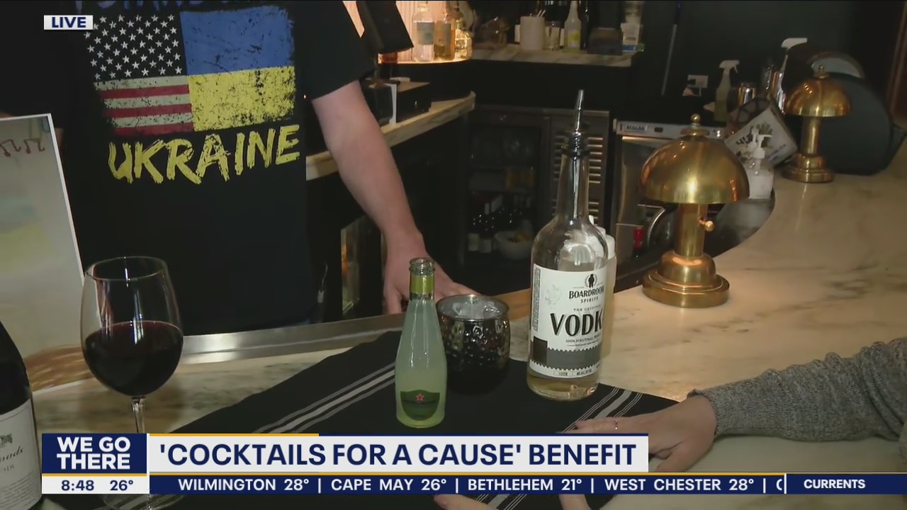 Philadelphia-area restaurants, bars raise money for Ukraine with Cocktails For A Cause