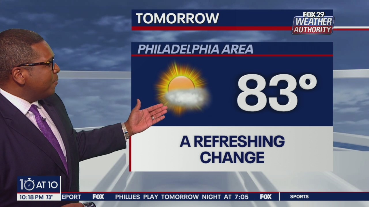 Weather Authority: 10 p.m. Thursday forecast