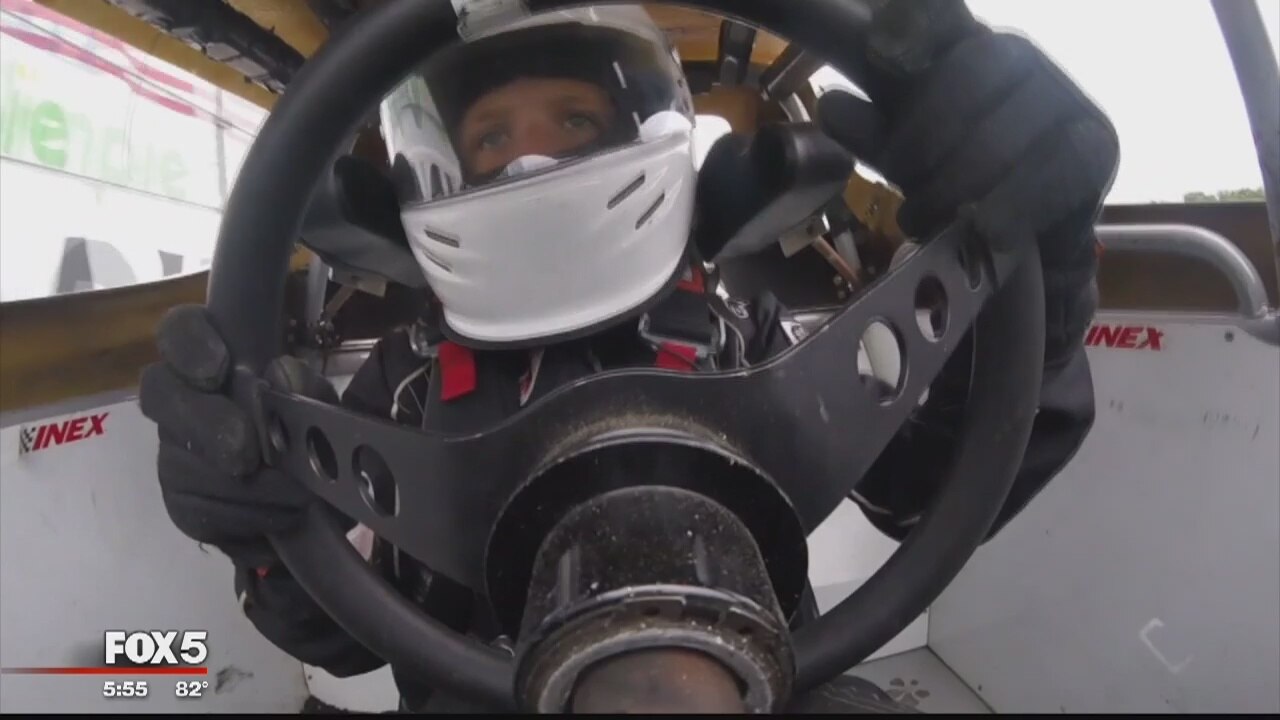 11-year-old racing phenom is tearing up the track