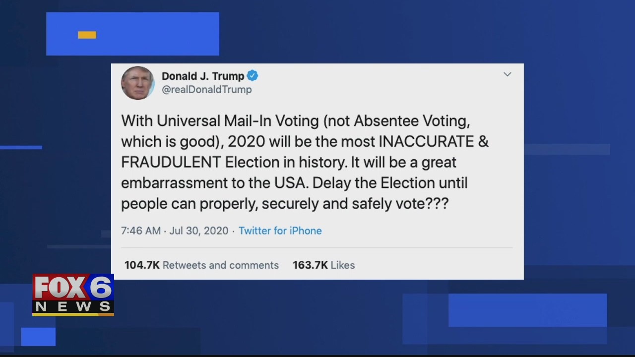 President Trump suggests delaying November election -- but date is set by Congress