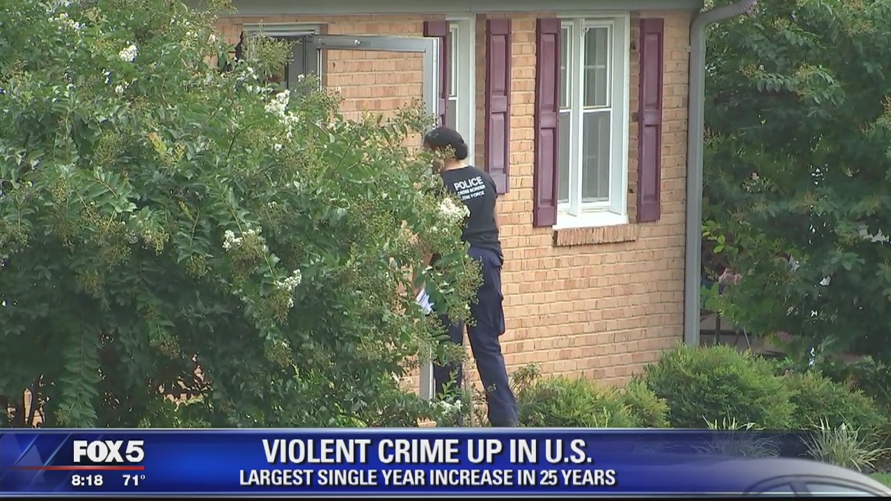 Violent crime up in U.S.