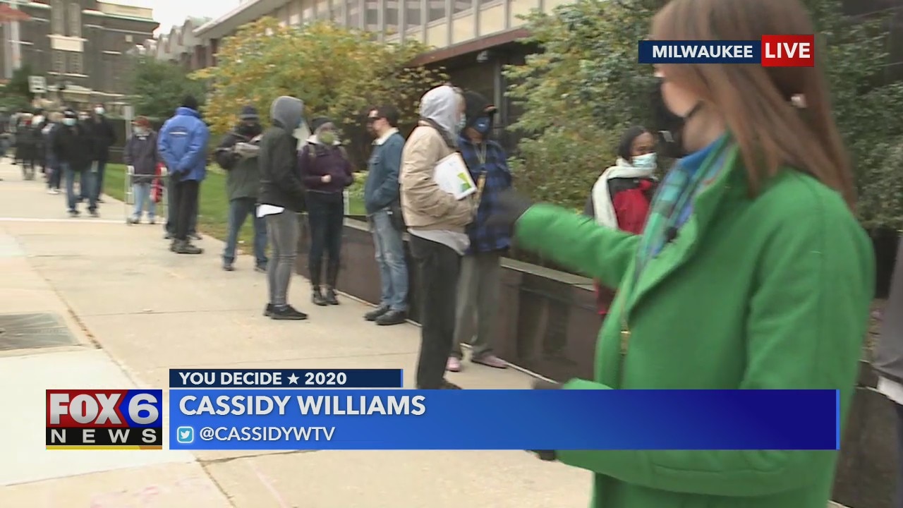 Voters across Wisconsin line up to cast early in-person ballots