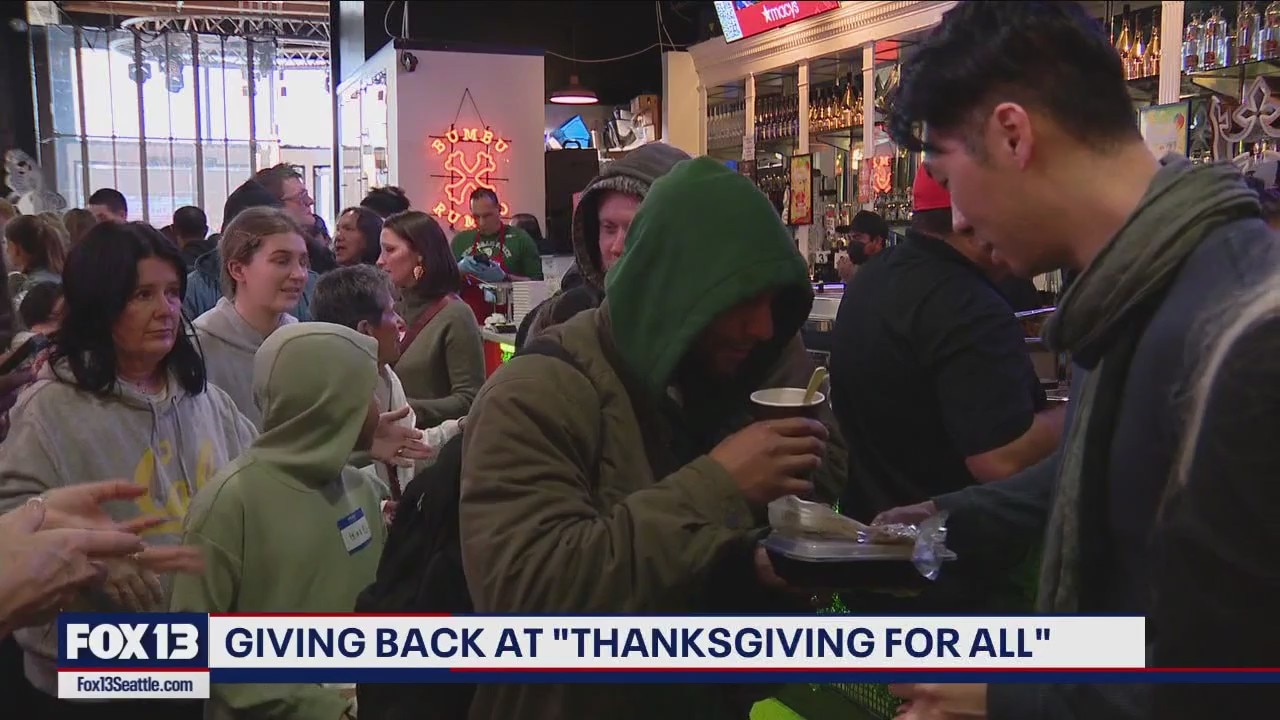 Giving back at 'Thanksgiving for All' in Seattle