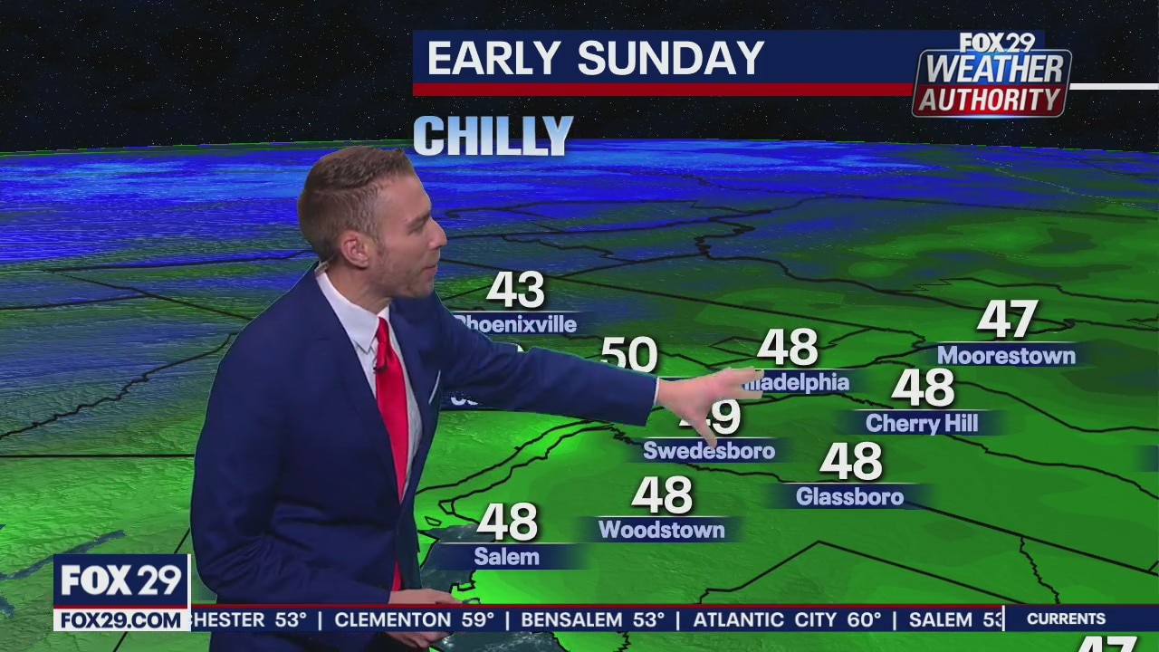 Weather Authority: 12:30 a.m. Sunday forecast