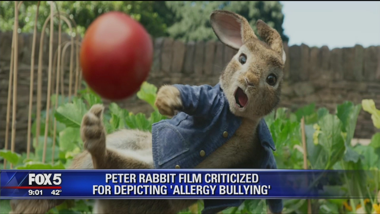 Peter Rabbit film criticized for 'Allergy Bullying'
