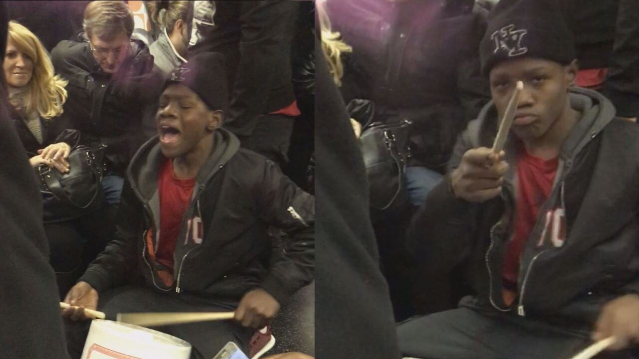 New York City Subway shuttle performers goes viral