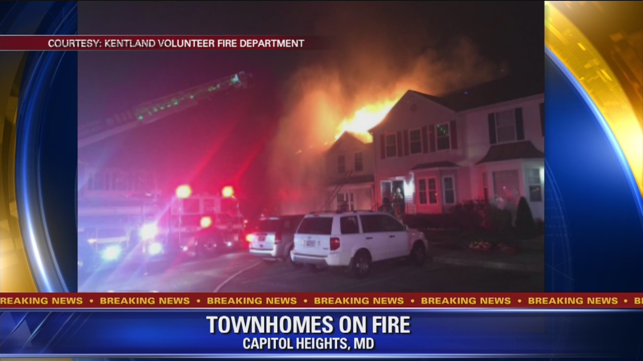 Prince George?s County firefighters battle blaze in Capitol Heights