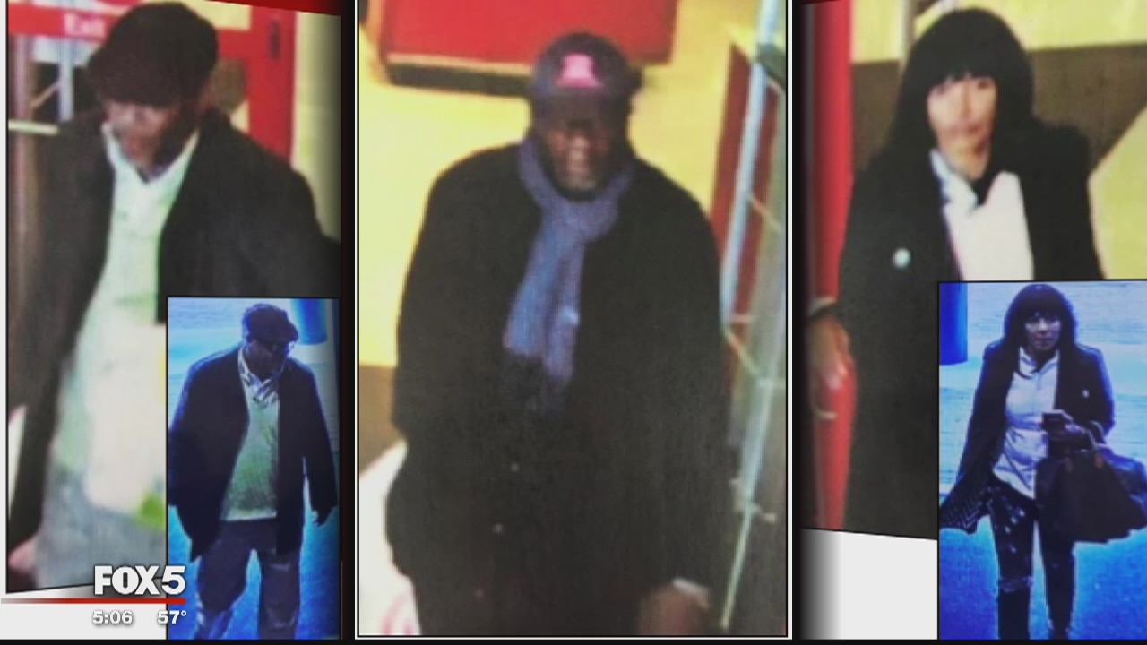 Fairfax County police searching for 3 suspects wanted for pickpocketing elderly victims at hospitals