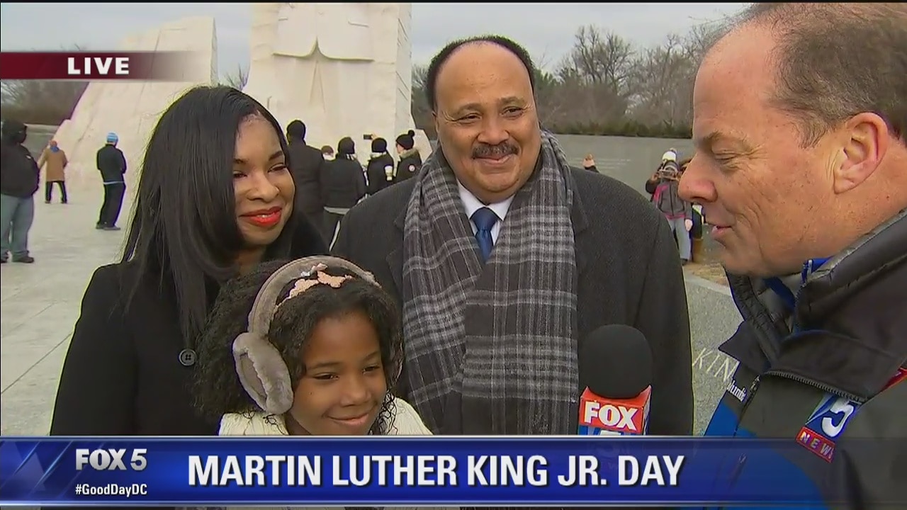 Martin Luther King, III, and his family celebrate MLK Day
