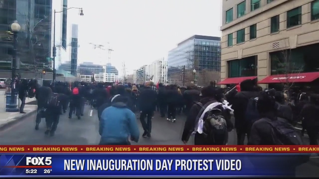 New video from Inauguration Day protests released