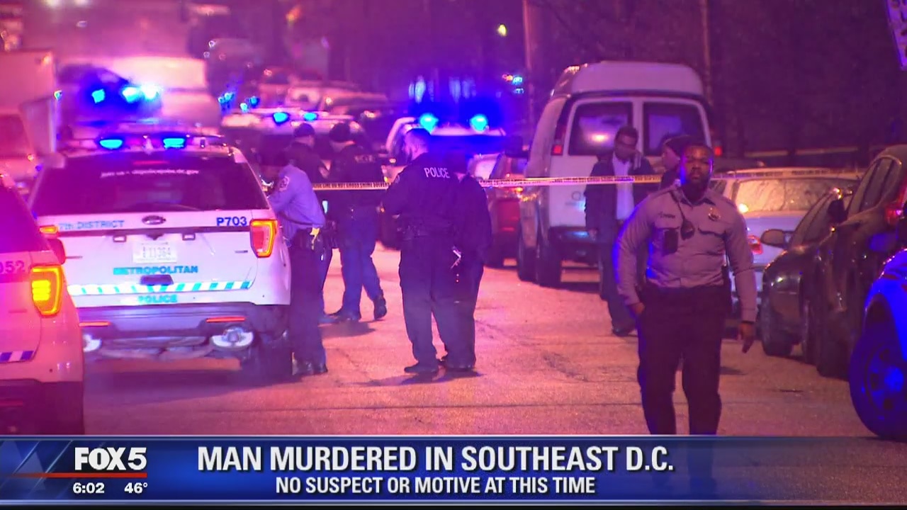 Man shot, killed in Southeast DC; police search for suspects