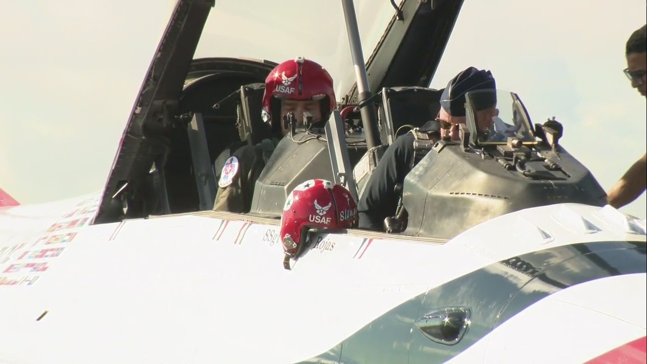 Thunderbirds take Central Florida teacher on special flight
