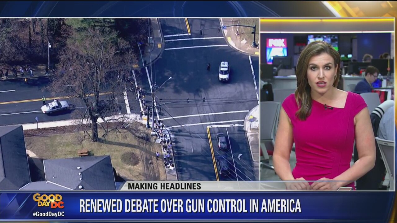 Local students walkout of school Wednesday in support of stronger gun laws