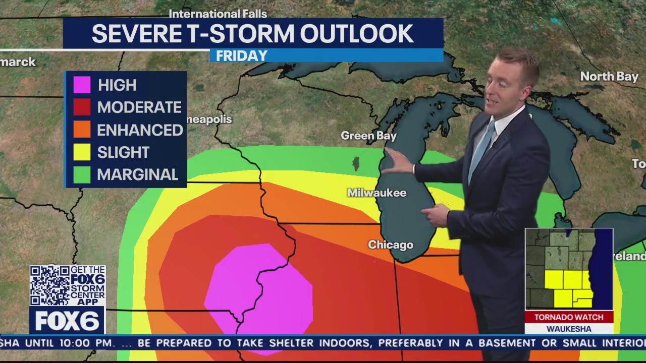 High Severe Outlook West Friday
