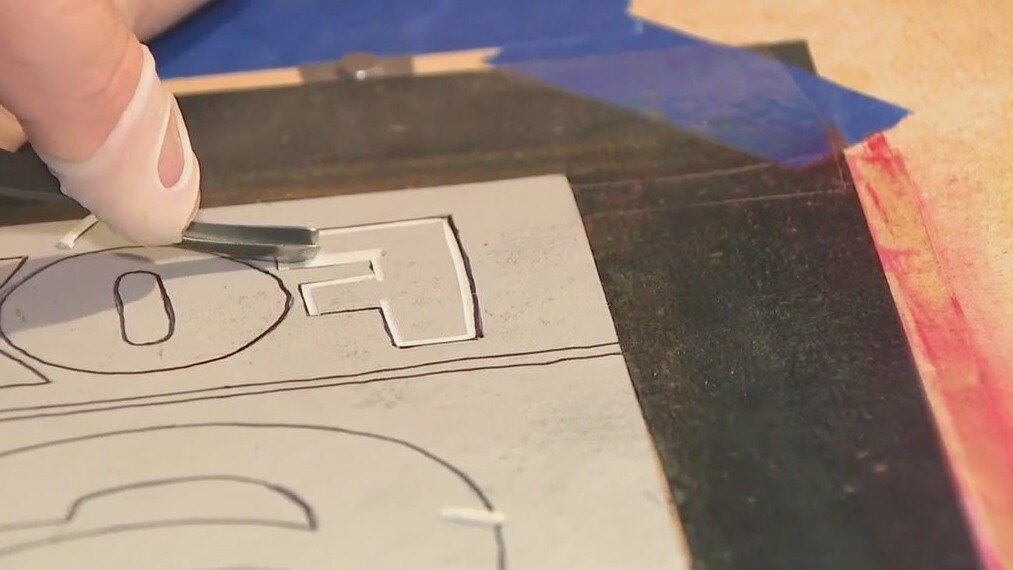 Process behind linocut