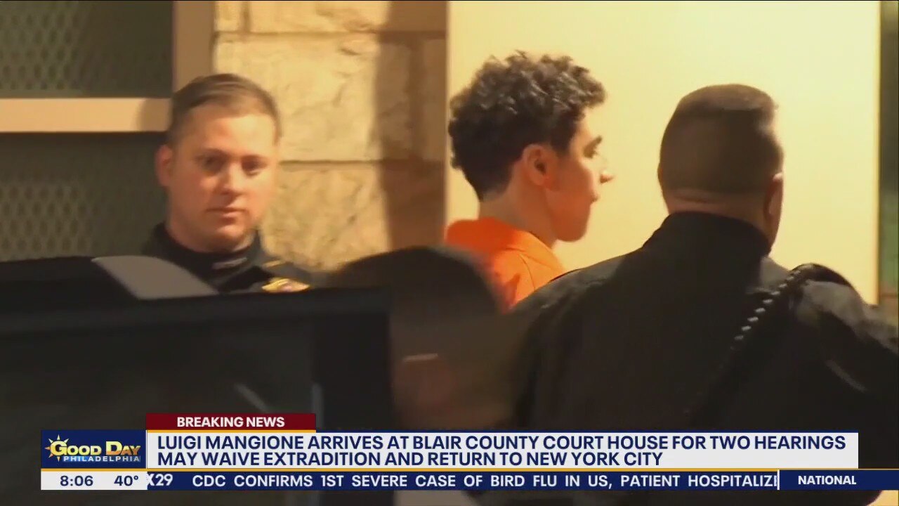 Accused CEO killer Luigi Mangione appears in Pennsylvania court