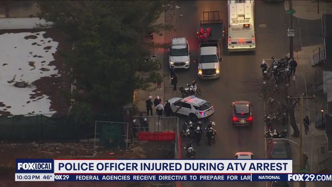 Police officer injured during ATV arrest
