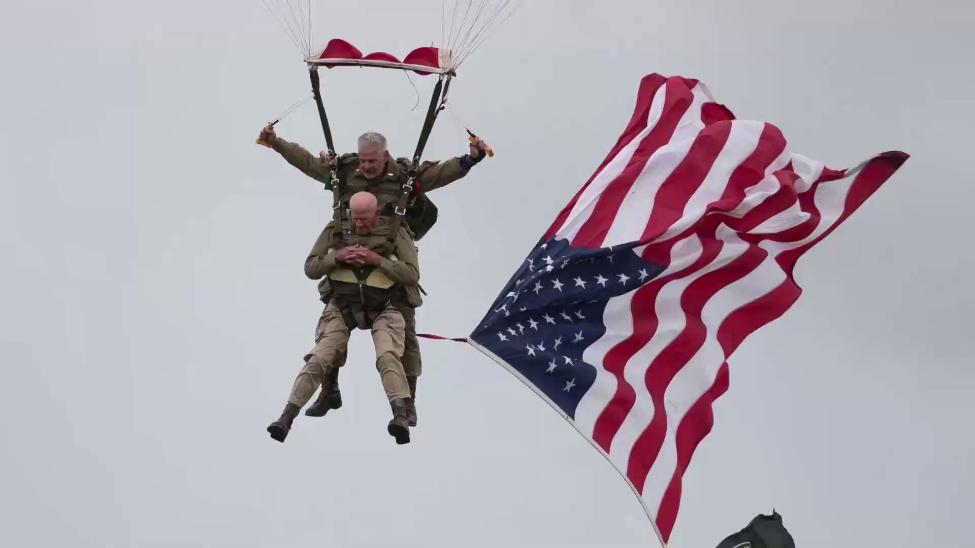 97-year-old veteran parachutes over Normandy 75 years later