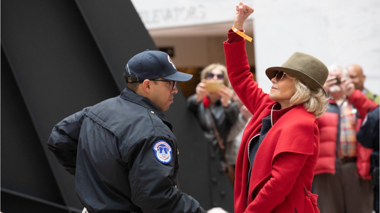 Jane Fonda arrested for 4th consecutive Friday outside US Capitol during climate rally