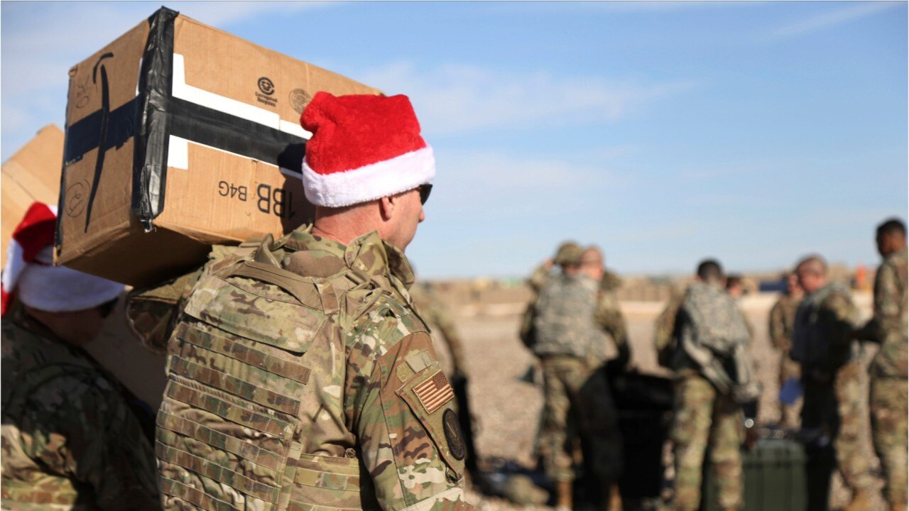US troops in Syria get holiday gifts
