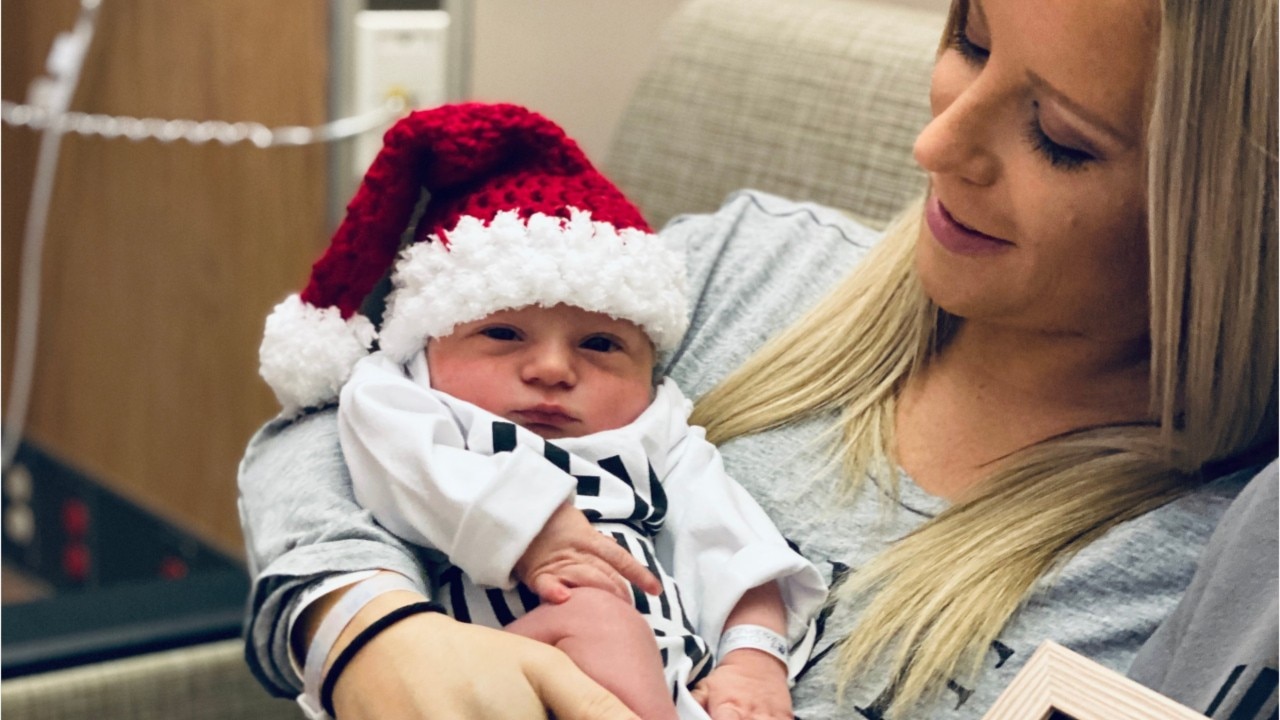 Mr. and Mrs. Clause welcome baby boy on Christmas Day