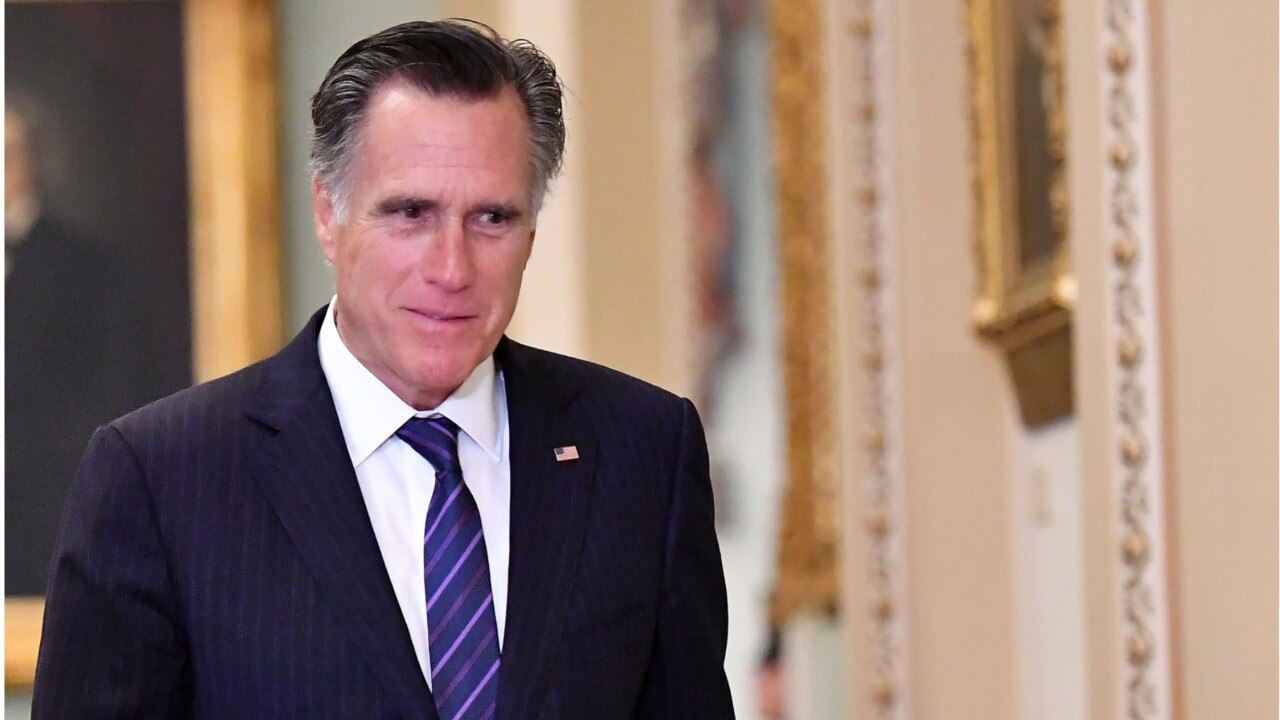 Mitt Romney cosses party lines in Senate impeachment trial.