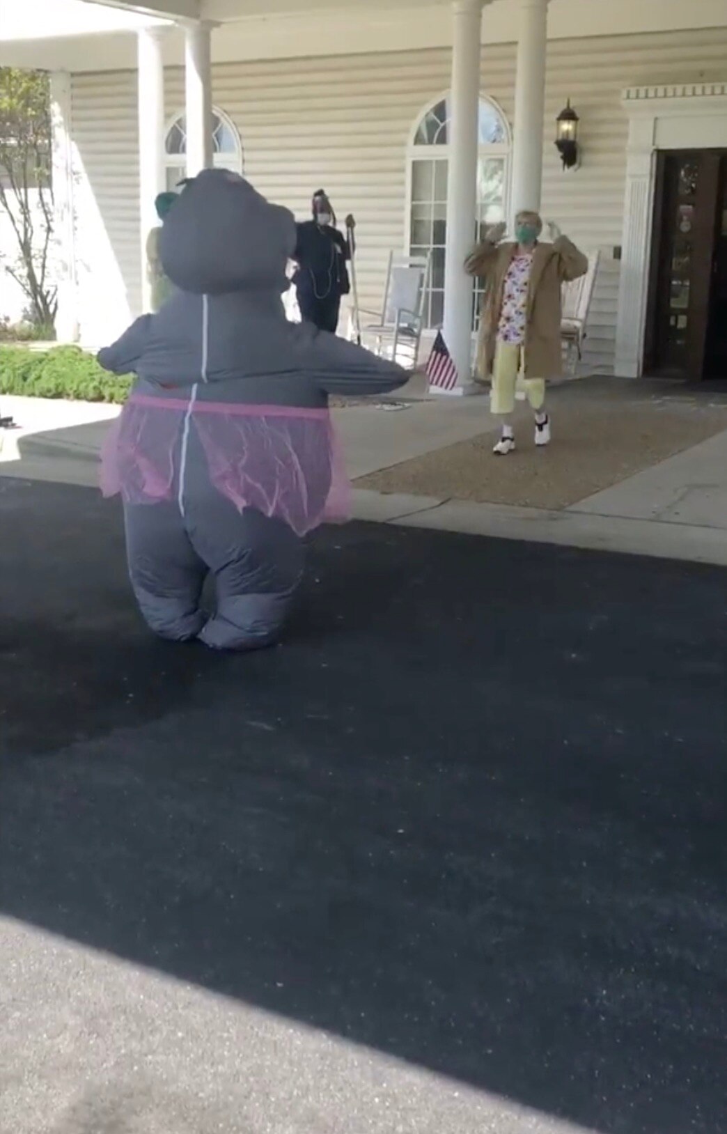 Hippo hug surprise