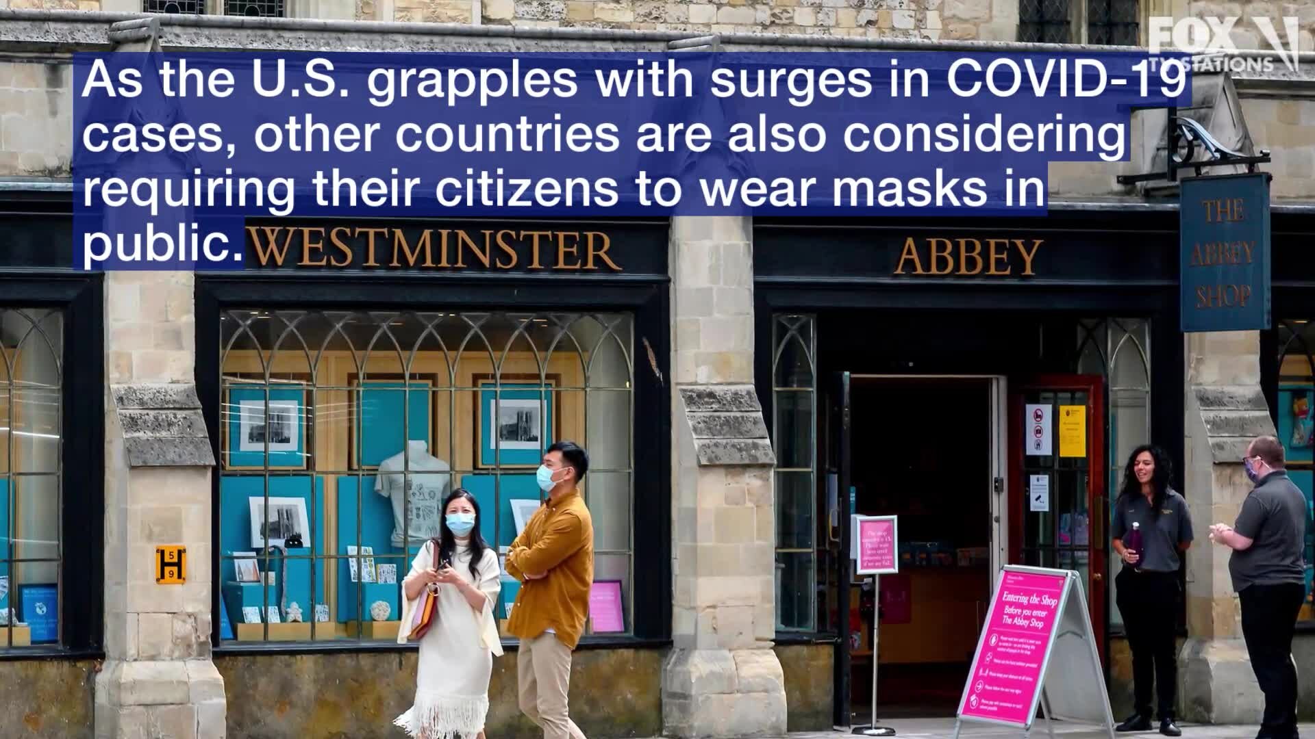 Britain, France debate on whether to require residents to wear masks