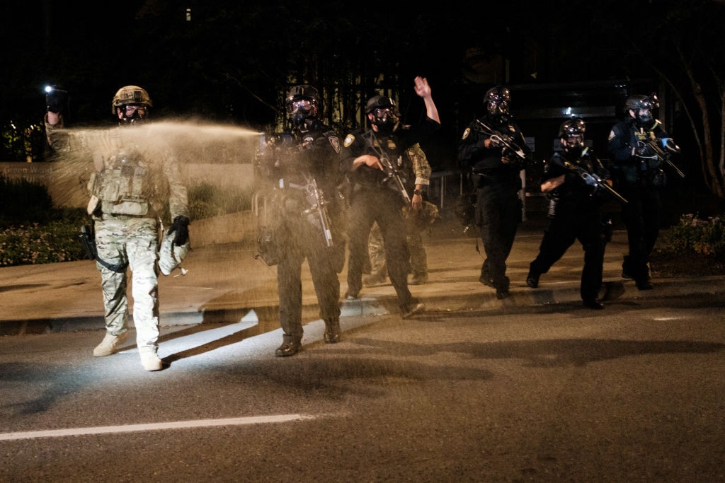 Federal police disperse Portland demonstrators