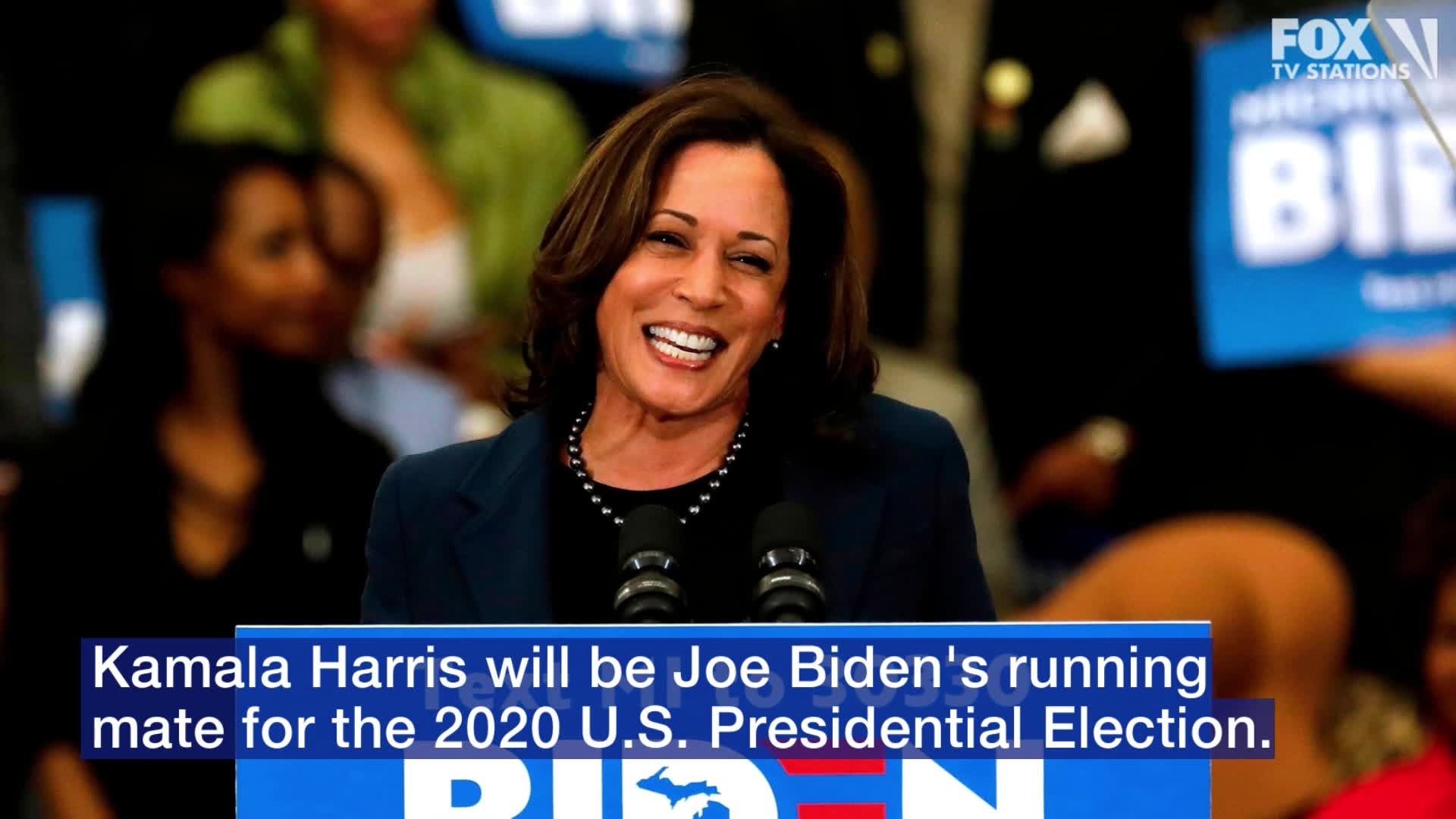 Biden taps Kamala Harris as his running mate