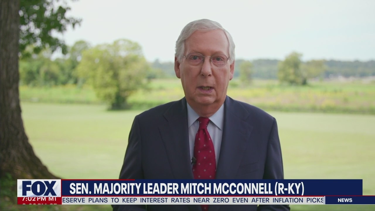 Sen. Majority Leader Mitch McConnell speaks at RNC
