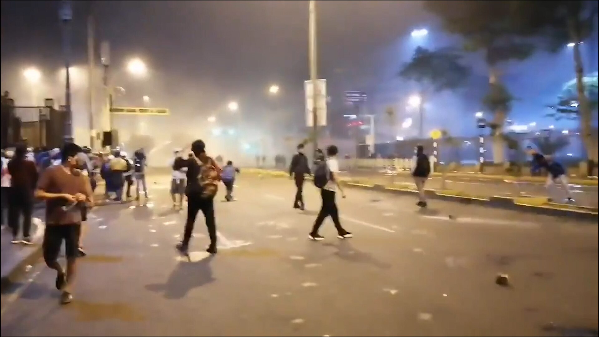 Police use tear gas to disperse protesters demonstrating against new president