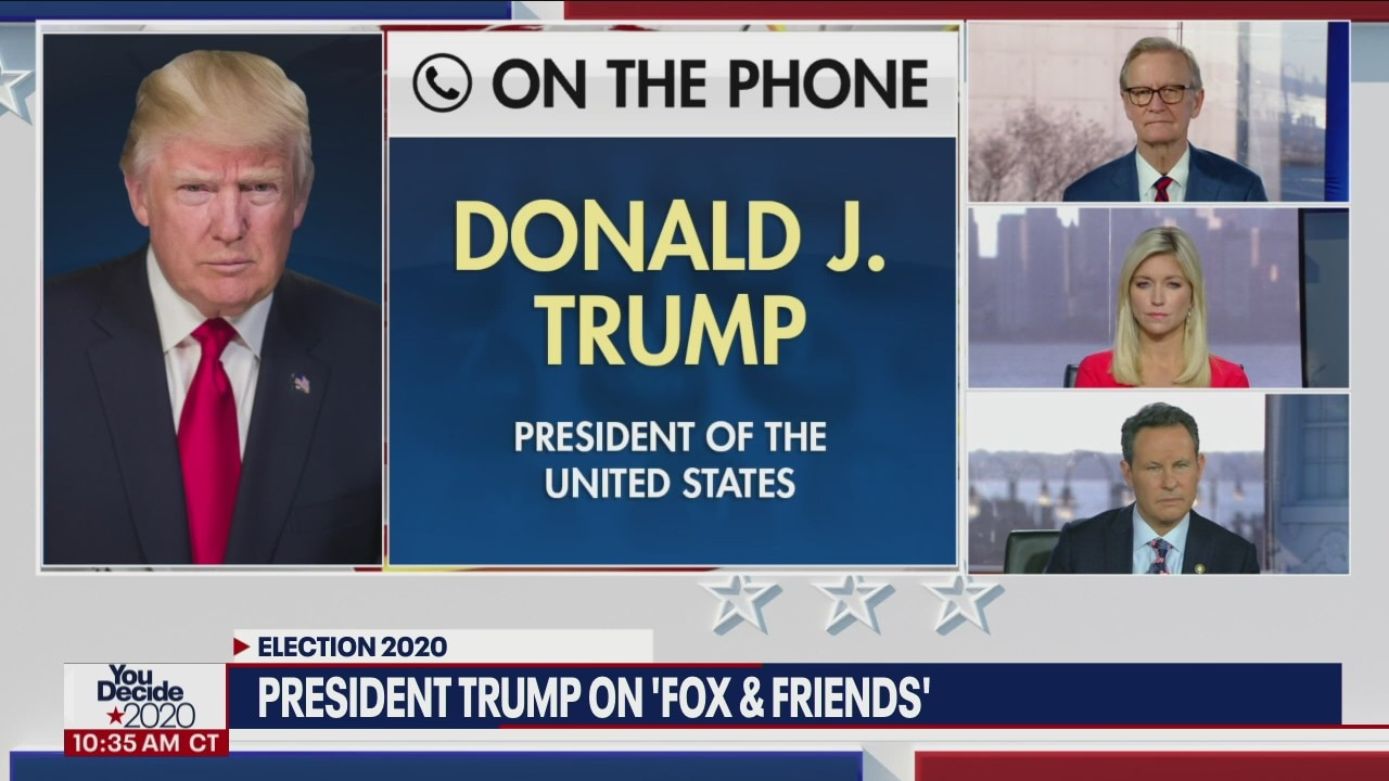 President Trump calls Fox and Friends on Election Day