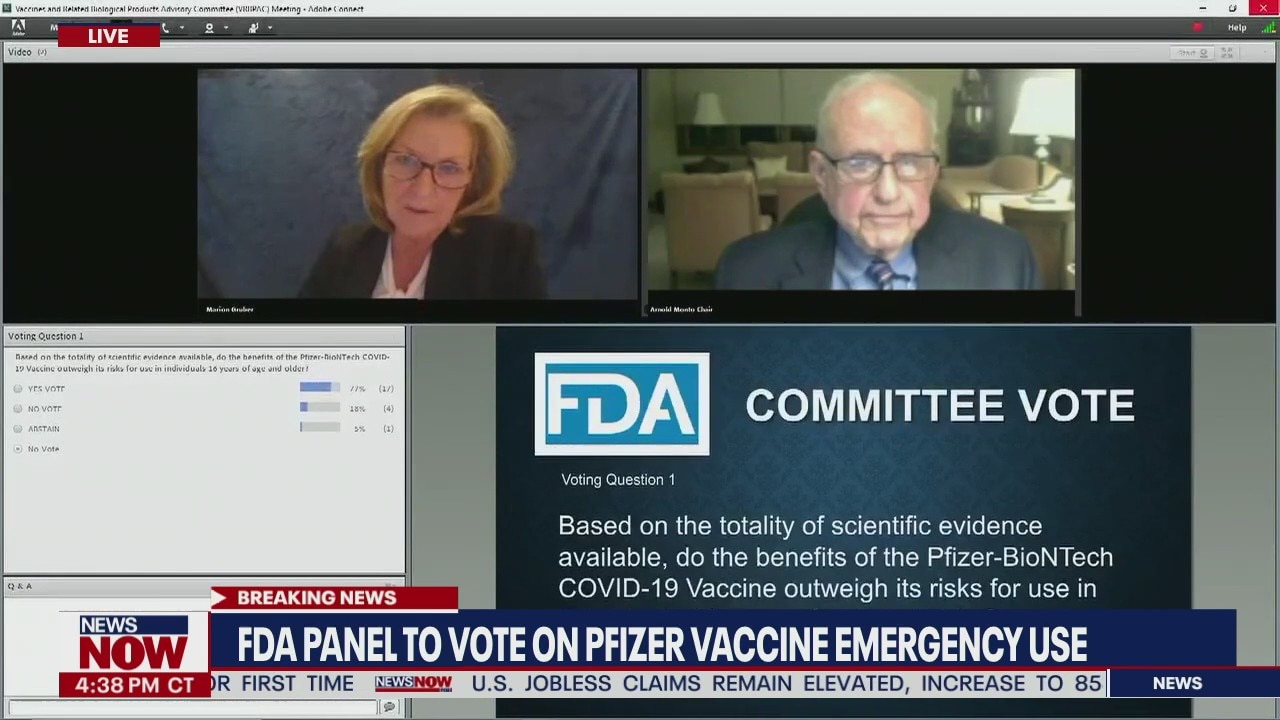 US panel endorses widespread use of Pfizer COVID19 vaccine