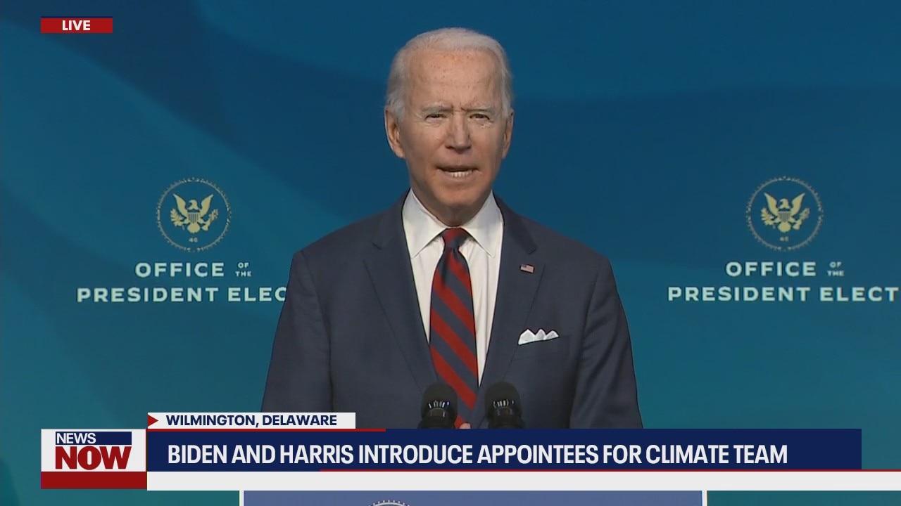 President-elect Biden unveils his climate team