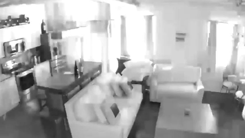 Home security recording shows Nashville explosion