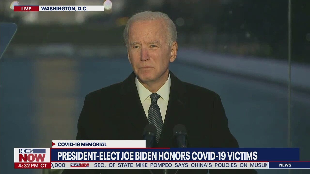 Joe Biden honors COVID-19 victims at Lincoln Memorial