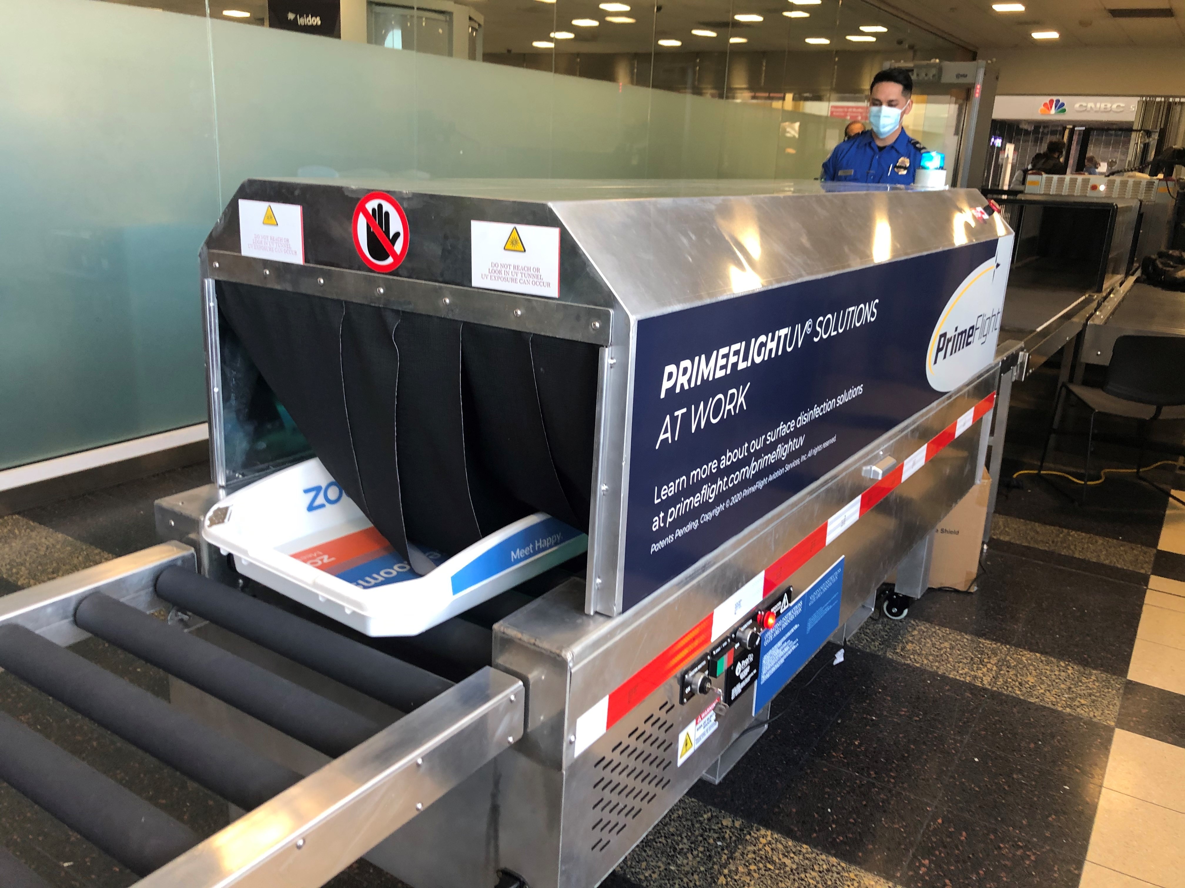 TSA looks to disinfect airport bins with ultraviolet lights to prevent COVID-19 spread