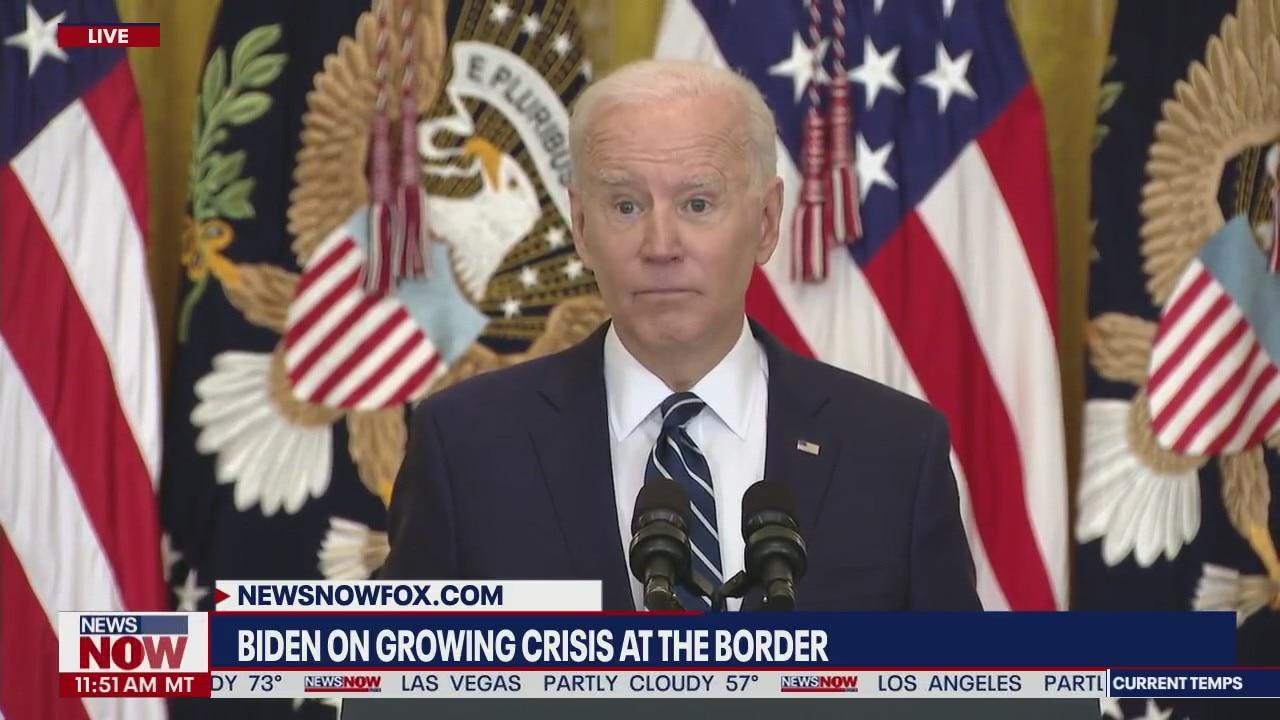 Border crisis conditions, President Biden says living conditions are "totally unacceptable"