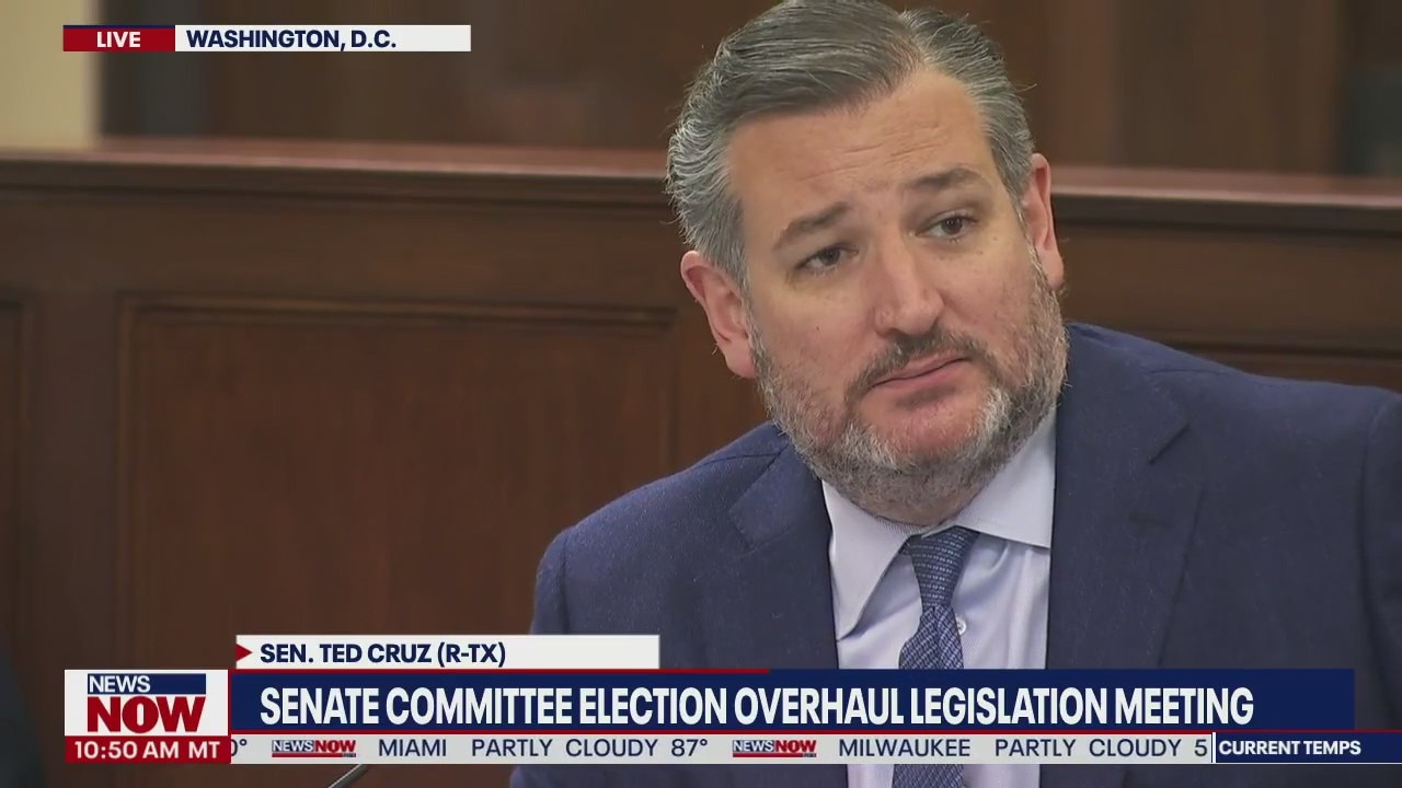 Senator Ted Cruz speaks on election overhaul legislation