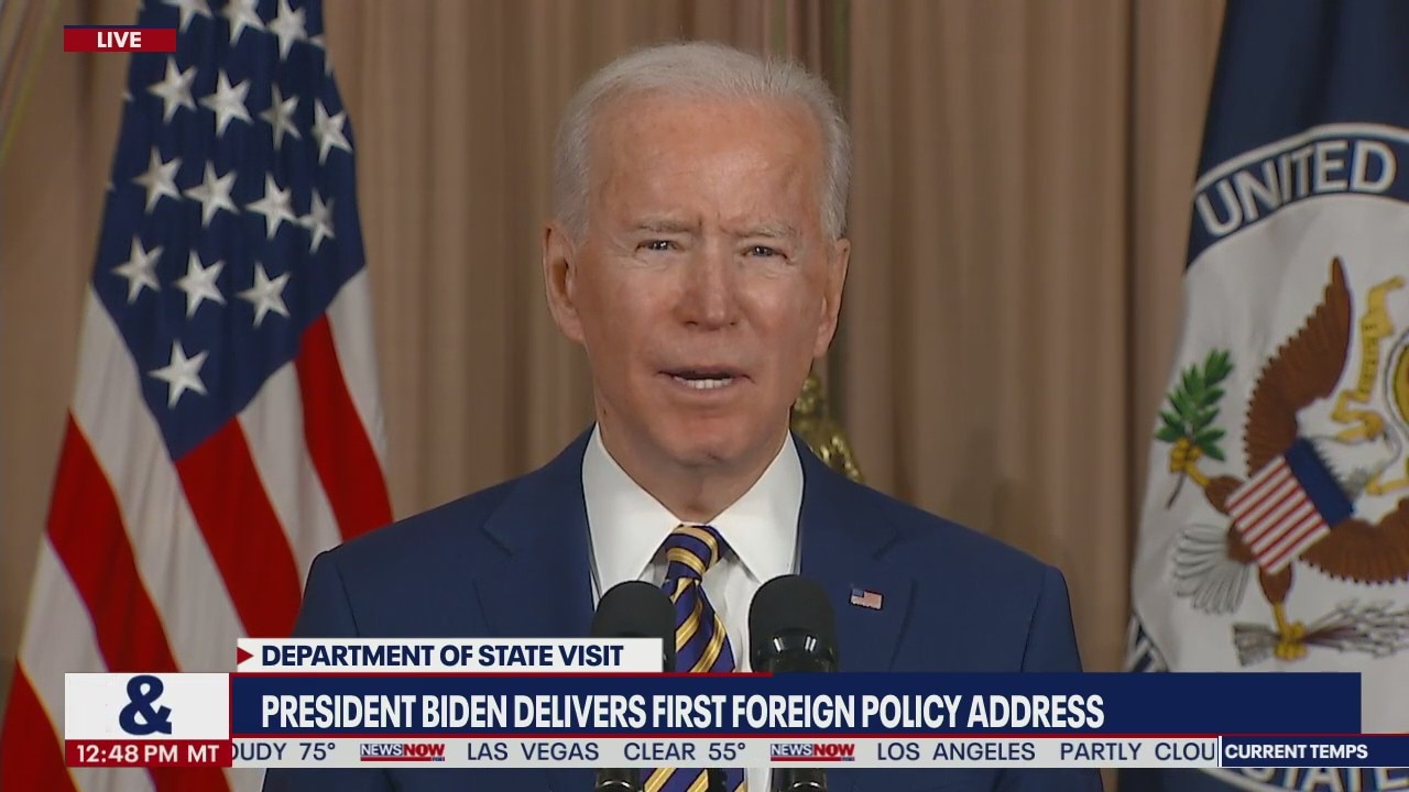 Biden delivers foreign policy address, aims to refocus on diplomacy abroad