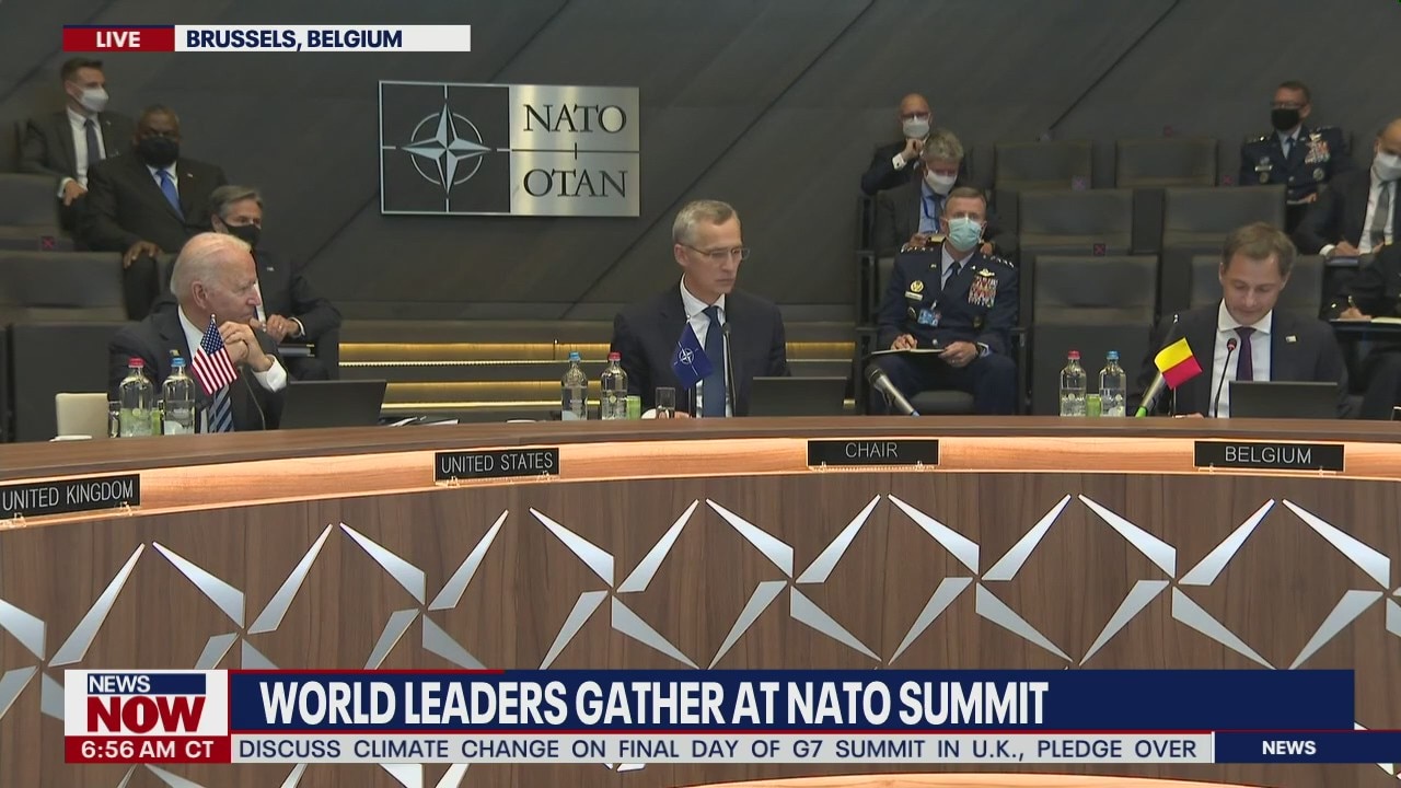 Biden welcomed at NATO summit by Belgium prime minister | NewsNOW from FOX