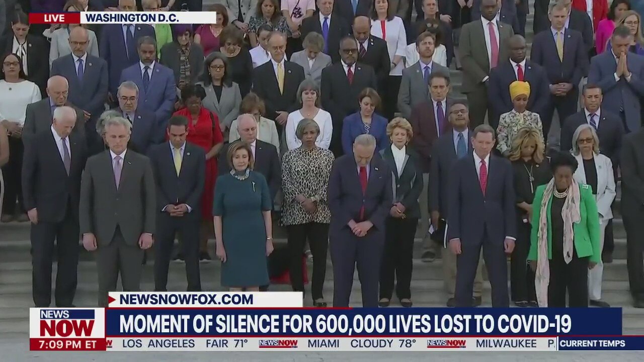 Congress holds moment of silence for 600,000 lives lost to Covid-19
