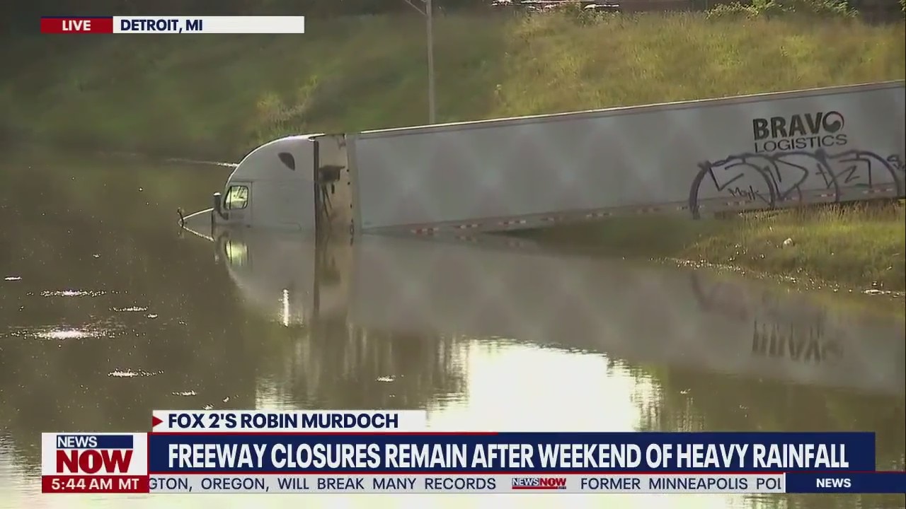 Detroit flooding, freeway closed in Metro Detroit | NewsNow from FOX