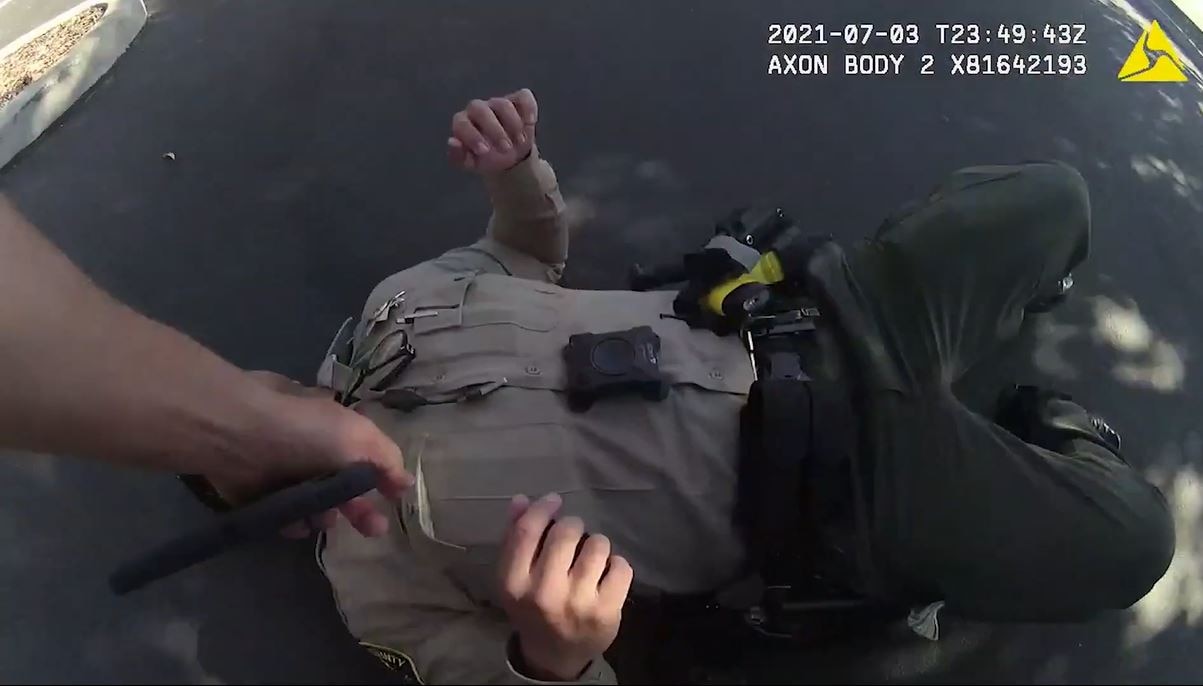 San Diego Police bodycam shows dangers of Fentanyl after officer exposed