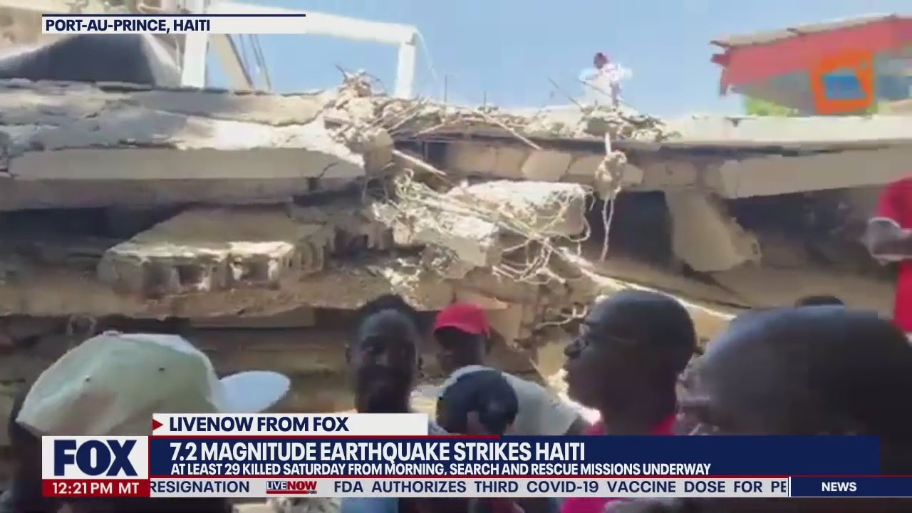 7.2 magnitude earthquake strikes Haiti leaving at least 29 dead