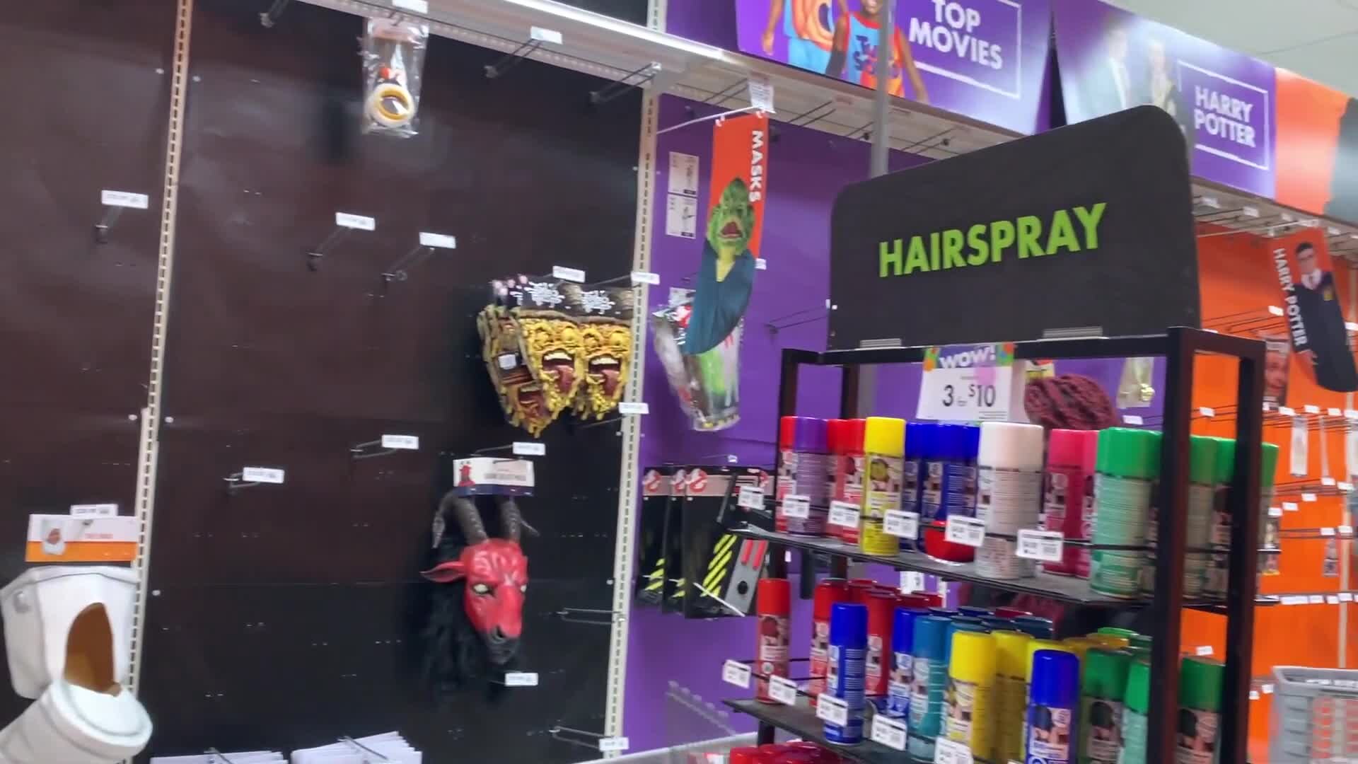 Empty Shelves at New Jersey Costume Store Amid Reports of Halloween Shortages